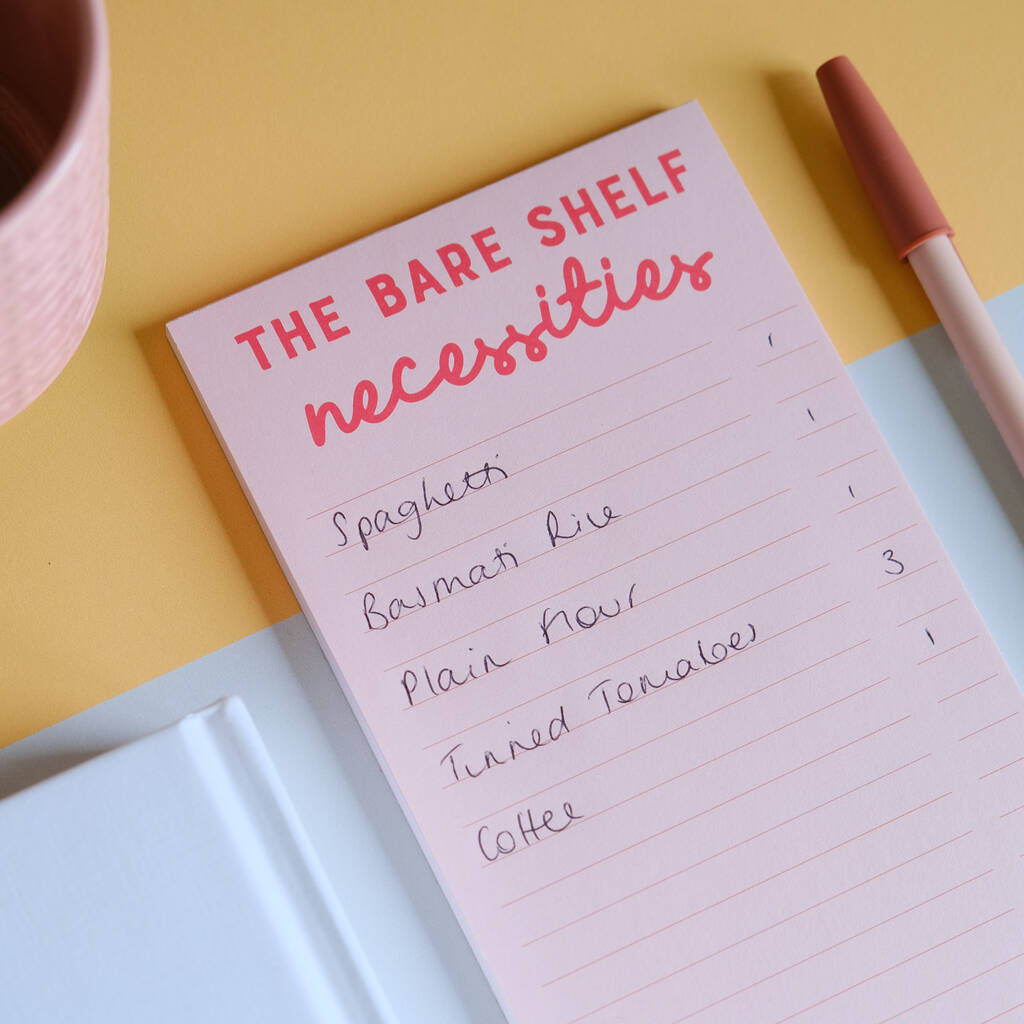 The Bare Shelf Necessities Shopping List Pad, 1 of 5