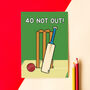 Cricket 40th Birthday Card, thumbnail 2 of 3