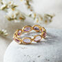 Amethyst Gold Plated Silver Eternity Stacking Ring, thumbnail 3 of 10
