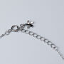 Sterling Silver Crystal Butterfly Charm Bracelet, thumbnail 3 of 5