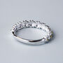 Sterling Silver Daisy Chain Adjustable Ring, thumbnail 5 of 6