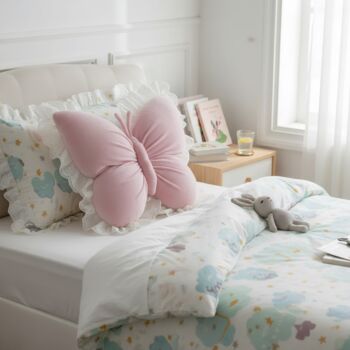 Velvet And Lace Butterfly Cushion, 9 of 10