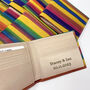 Personalised Leather Wallet, 3rd Wedding Anniversary Gift, thumbnail 1 of 7