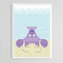 Sealife Nursery Art Print Set A4, thumbnail 7 of 12