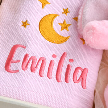 Personalised Pink Gift Set With Bunny Soft Toy, 3 of 5