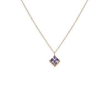 Rose Gold Pendant Birthstone Necklace June Alexandrite, 6 of 6