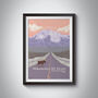 Wrangell St Elias National Park Travel Poster Art Print, thumbnail 1 of 8