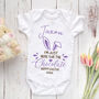 Just Here For The Chocolate Bunny Ears Baby Grow, thumbnail 1 of 3