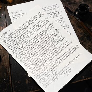 Fully Personalised Handwritten Letter With Purple Wax Seal, 5 of 8