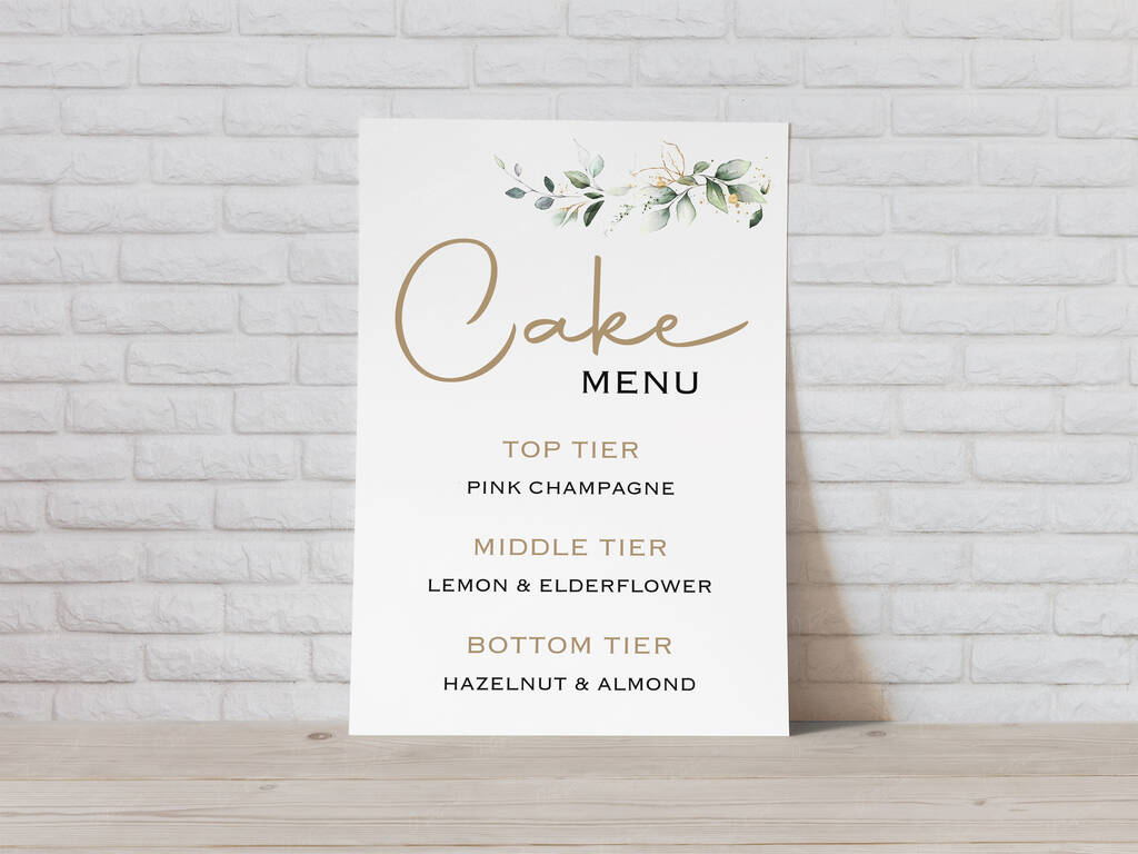 Cake in Face Honeymoon Fund Sign - Bride or Groom Wedding Cake Sign Sign -  Wedding Ceremony Sign - Reception Ceremony Décor