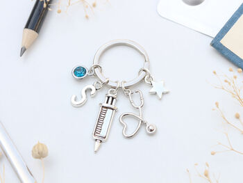 Personalised Doctor | Nurse Keyring Graduation Gift, 2 of 9