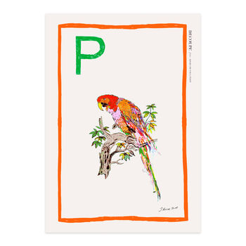 'P'' For Parrot Limited Edition Print, 5 of 5