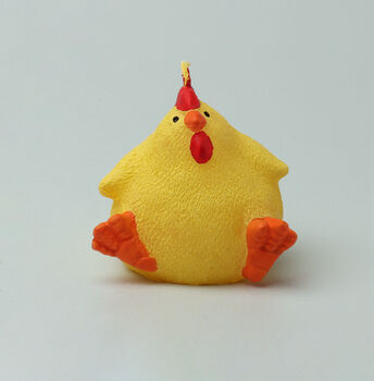 G Decor Yellow Or White Chicken Hen Farmhouse 3D Candle, 2 of 5