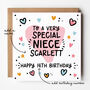 Niece Birthday Card Any Age, thumbnail 1 of 6