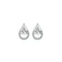 Riva Earrings White Gold Lab Grown Diamond, thumbnail 3 of 5
