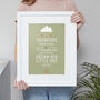 Personalised Birth Details Typographic Print, thumbnail 3 of 7