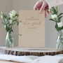 Personalised Simple Wooden Wedding Guestbook, thumbnail 2 of 5