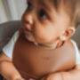 Toffee Personalised Leather Bib, thumbnail 2 of 4