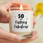 Funny 50 And Fabulous 50th Birthday Gift, thumbnail 1 of 6