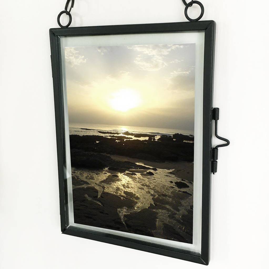 Industrial Black Hanging Photo Frame By The Den & Now ...