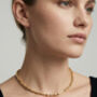 Shikaku 18 K Gold Plated Medium Bead Necklace, thumbnail 2 of 5