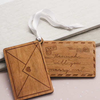 Personalised Wooden Secret Letter Decoration, 2 of 3