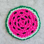 Watermelon Vegan Chunky Knit Rug, thumbnail 3 of 3