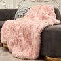 125 X 150cm Luxury Plush Faux Fur Fluffy Throw Blanket, thumbnail 3 of 10