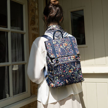 Wolf Garden Large Navy Backpack, 3 of 8