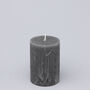 G Decor Scented Breeze Collection Dark Grey Marbled Pillar Candle Wild Lotus Scent, thumbnail 2 of 3