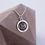 Decorative Sterling Silver Birthstone Initial Necklace, thumbnail 10 of 11