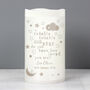 Personalised Twinkle Twinkle Nightlight LED Candle – Gift For Christening Or New Baby, thumbnail 2 of 3