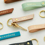 Personalised Leather Gold Foiled Keyring, thumbnail 1 of 7