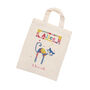 Personalised I Love Cats Fabric Party Bag, thumbnail 5 of 6