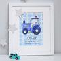 Tractor Children's Personalised Print, thumbnail 1 of 8