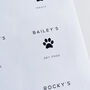 Custom Pet Paw Waterproof Labels, thumbnail 4 of 10