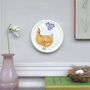Hens And Forget Me Nots Decorative Mini Wall Plates, thumbnail 6 of 6