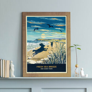 Two Spaniels Limited Edition Beach Fun Gift Print, 3 of 12
