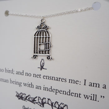 Jane Eyre Birdcage Necklace, 2 of 9