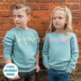 Personalised Wild Child Sweatshirt For Girls And Boys, thumbnail 1 of 9