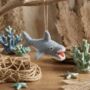 Handmade Felt Sheldon The Shark Hanging Decoration, thumbnail 1 of 3