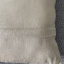 Linen Cushion, Earthy Colours, Hand Slow Stitch, thumbnail 5 of 5