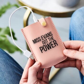 Personalised Teacher Leather Power Pack, 2 of 2