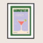 Retro Cosmopolitan Cocktail Print, thumbnail 2 of 6