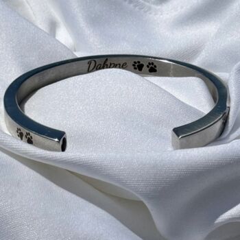 Personalised Memorial Bangle Ashes Urn Bracelet, 5 of 12