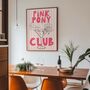 Pink Pony Club Music Lyrics Wall Art Print, thumbnail 4 of 6