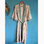 Chantilly Cream Organic Cotton Long Kimono, thumbnail 2 of 4