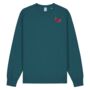 Organic Cotton Peacock Butterfly Sweatshirt, thumbnail 10 of 12