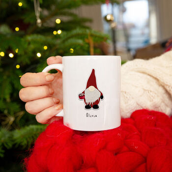 Personalised Winter Gonks Christmas Mug, 5 of 8