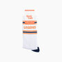 Legend Organic Cotton Sports Socks In White, thumbnail 4 of 4